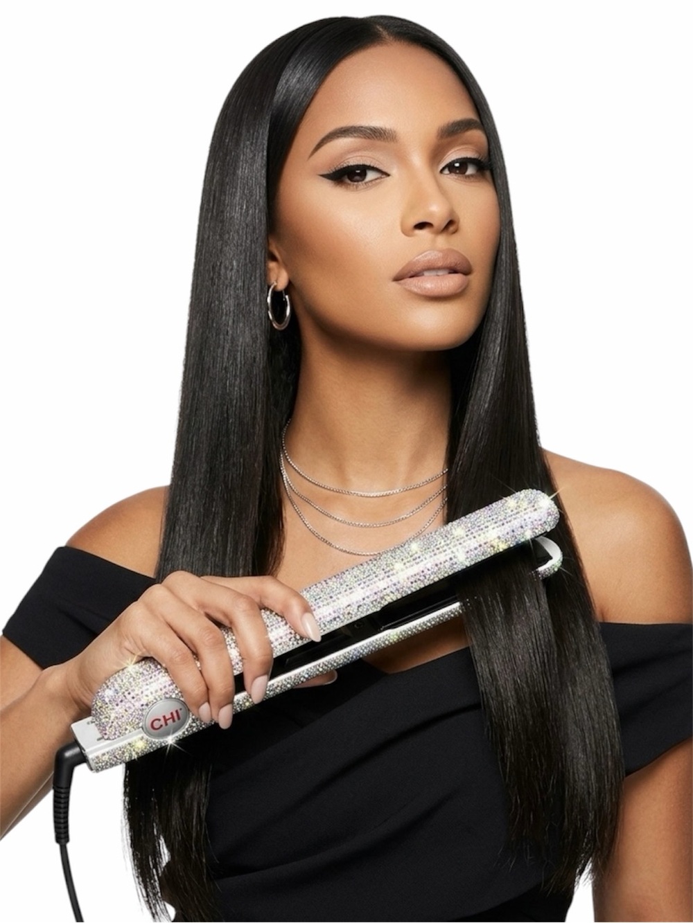 CHI The Sparkler 1" Volcanic Lava Ceramic Hairstyling Iron Special Edition - Picture 16 of 16